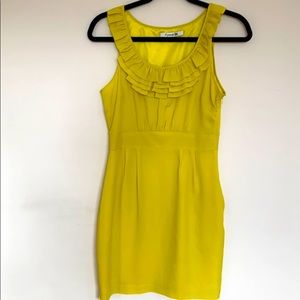 Yellow tank dress